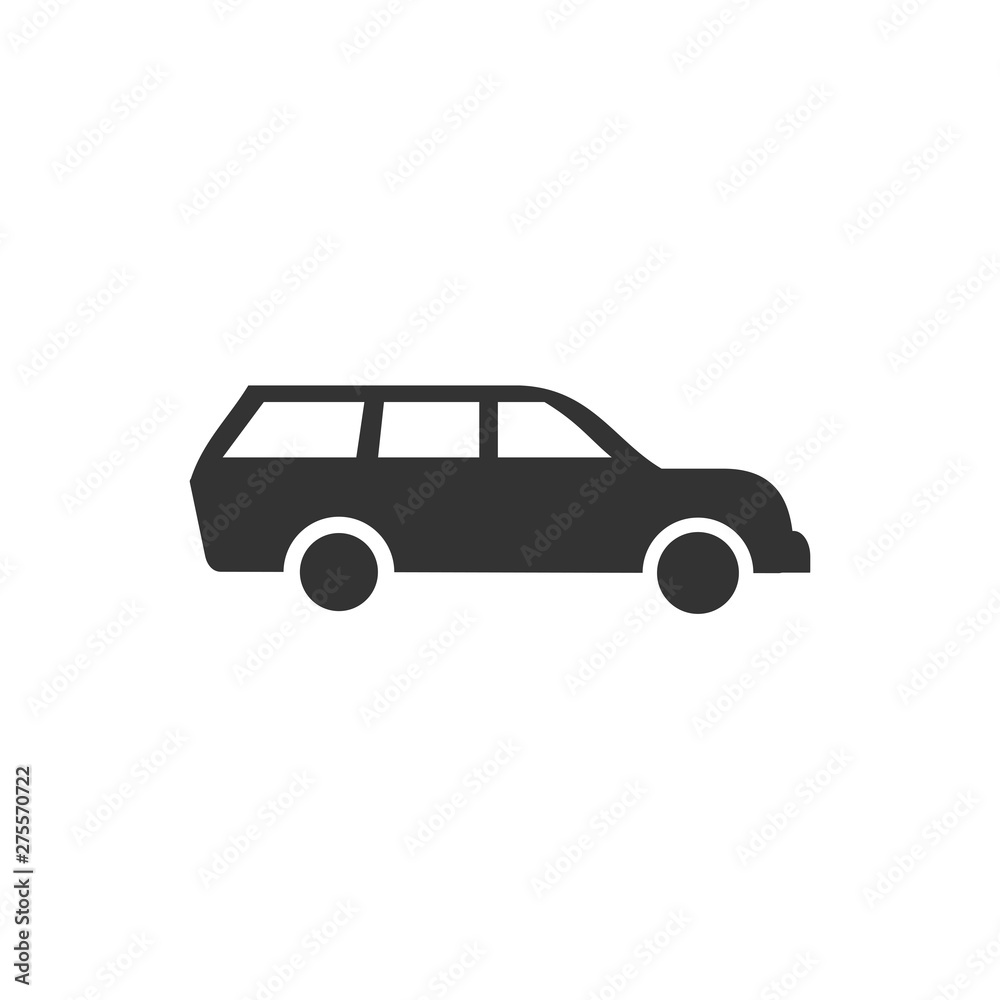 Aufkleber car. monochrome icon template black color editable. car symbol vector sign isolated on white backgro