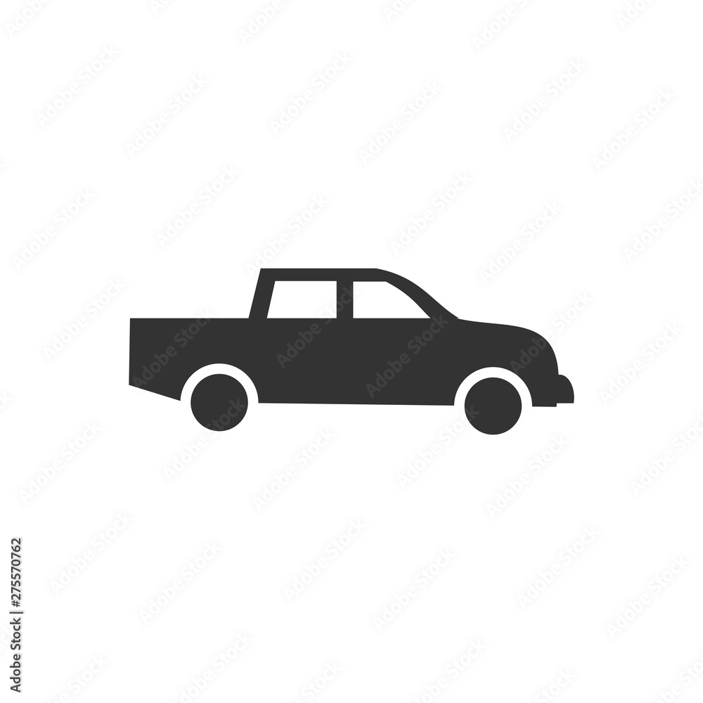 Aufkleber car. monochrome icon template black color editable. car symbol vector sign isolated on white backgro