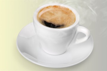 Coffee cup  on wooden background
