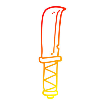 warm gradient knife drawing clip art preview