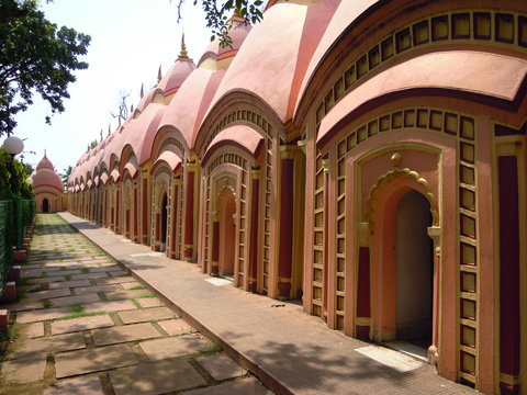 108 temples at bardhaman in India.