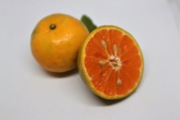 Orange isolated on white