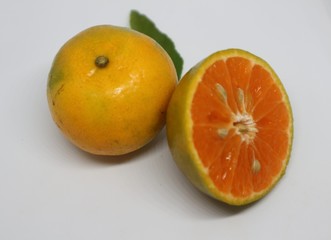 Orange isolated on white