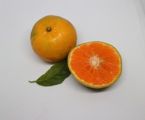 Orange isolated on white