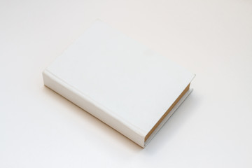 blank book on white background