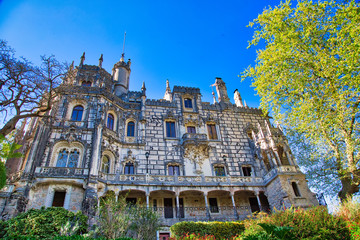 Fototapeta na wymiar Cascais, Portugal, Quinta da Regaleira scenic castle