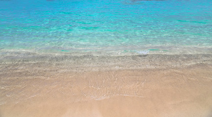 Fototapeta na wymiar Famous Sapphire beach on St. Thomas island