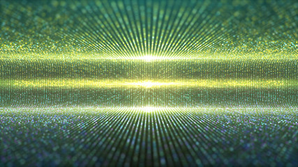 Futuristic abstract glittering moving particles and elegance lights pattern for stage performance show and video jockey background and screensaver