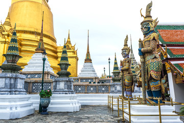 One landmark of Wat Phra Kaew in Bangkok, Thailand. A place everyone in every religion can be...