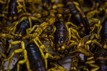 Alacranes para cocinar en el Mercado 