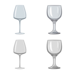 Vector illustration of form and celebration icon. Set of form and volume stock symbol for web.