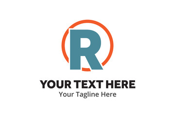 r logo creative design in flat style with color , initial r logo creative for identity and community