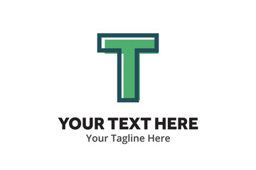 t logo creative design in flat style with color , initial t logo creative for identity and community