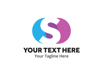 s logo creative design in flat style with color , initial s logo creative for identity and community