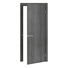 Interroom door isolated on white background. 3D rendering.