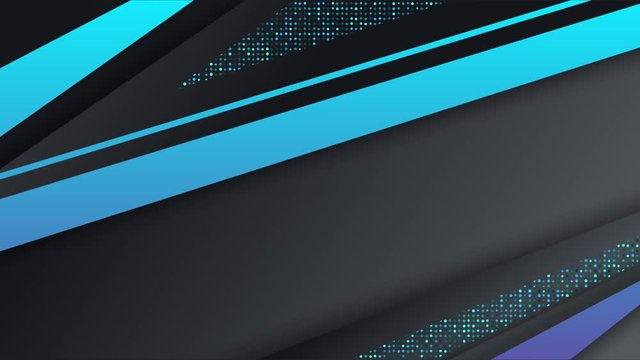 Techno Digital Blue Black Neon Glow Glitter  Background Animation