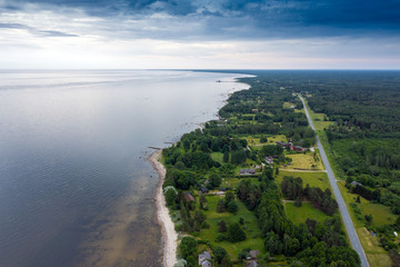 Gulf of Riga, Baltic sea next to Kaltene, Latvia.
