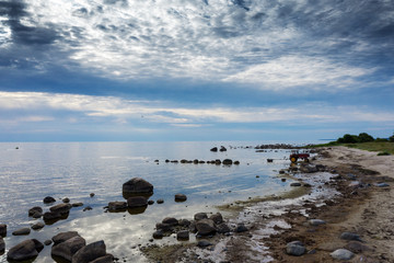 Gulf of Riga, Baltic sea next to Kaltene, Latvia.