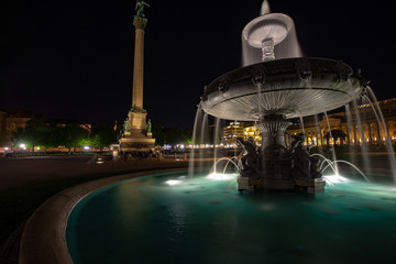 Fountain on Schlossplatz Stuttgart