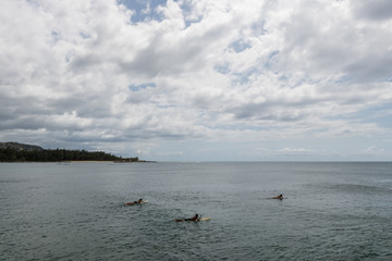 Beautiful Turtle Bay vista on Oahu, Hawaii