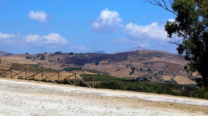 Evocative imagine of Classic Doric Greek Temple At Segesta, Sicily