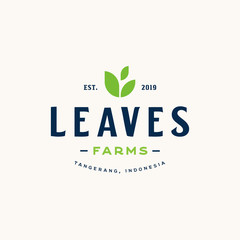 Vintage style elements for labels and badges for Farming  organic food logo