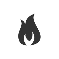 Obraz premium Fire flame icon template black color editable. Fire flames symbol vector sign isolated on white background. Simple logo vector illustration for graphic and web design.