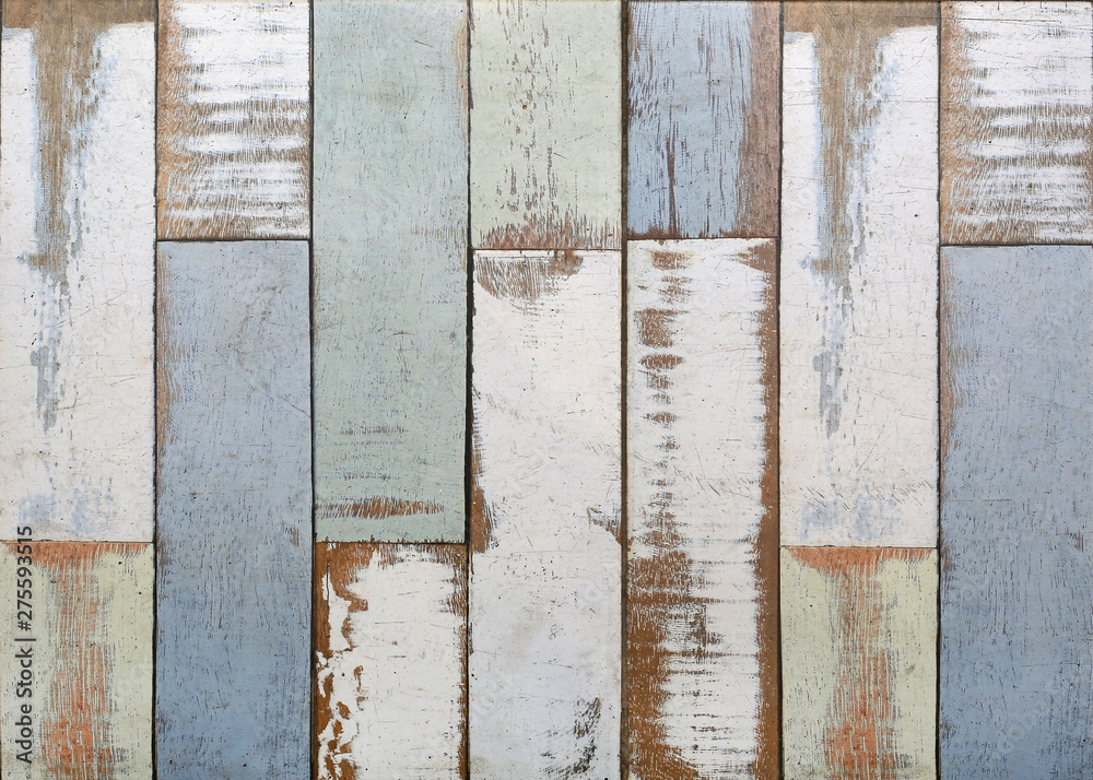 Canvas Prints Old pastel wooden wall background