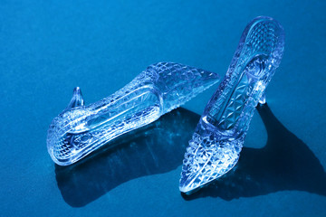 Glass Slippers On Blue