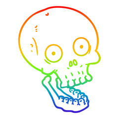 Obraz premium rainbow gradient line drawing