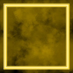 Yellow Smoke Background With Border