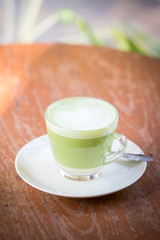 green tea - matcha green tea - smoothie green tea - matcha green tea latte - japanese style