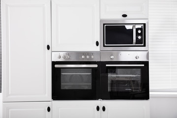 Small Electric Oven In The Cabinet