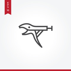 Pliers vector icon in modern style for web site and mobile app