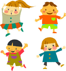 子どもたち　ダンス　笑顔