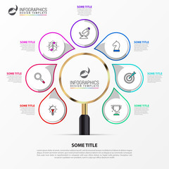 Infographic design template. Creative concept with 7 steps