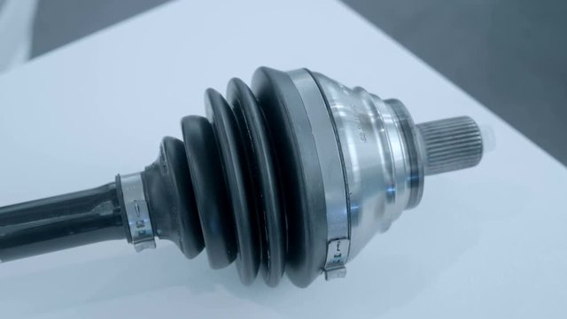 New automotive constant-velocity joint (CV joint) is presented for review at the exhibition. Shot in motion