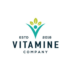 Wellness logo design concept.