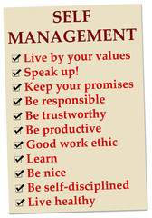 self management tips