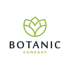 Flower logo design concept.