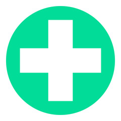 Obraz premium Medical Cross Icon. Health Care Illustration As A Simple Vector Sign and Trendy Symbol for Design and Websites, Presentation or Mobile Application. Eps 10