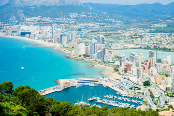 View to Calpe town.