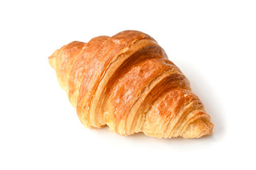 Croissant on white background - isolated