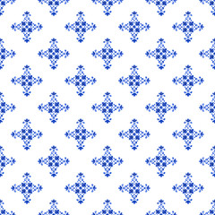 Watercolor blue pattern - 275607702