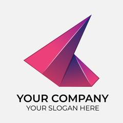 colorful vector logo design and identity for company on white background