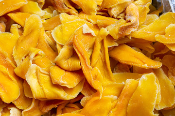 Sweet yellow dried tasty Thailand mangoes