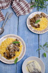 Boiled corn porridge