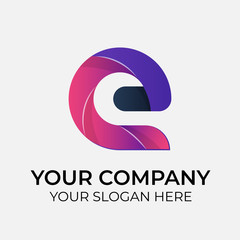 colorful vector logo design and identity for company on white background