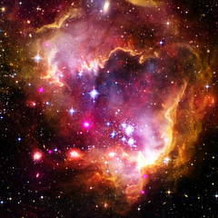 Galaxy and light. The elements of this image furnished by NASA.