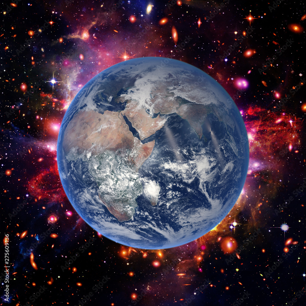 Canvas Prints earth from space with a dramatic view. the elements of this image furnished by nasa.